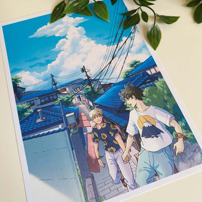 A5 Print - Blue Town