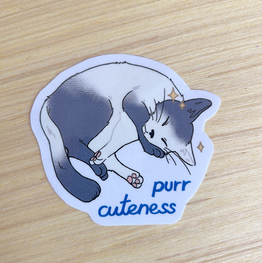 Sticker - purr cuteness