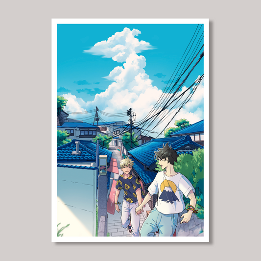 A5 Print - Blue Town