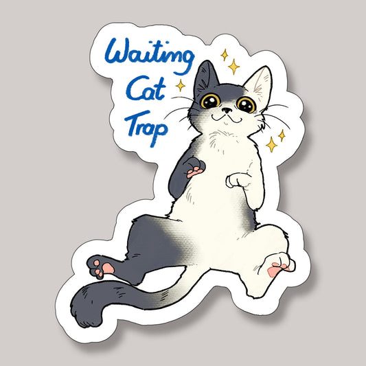 Sticker - Waiting Cat Trap